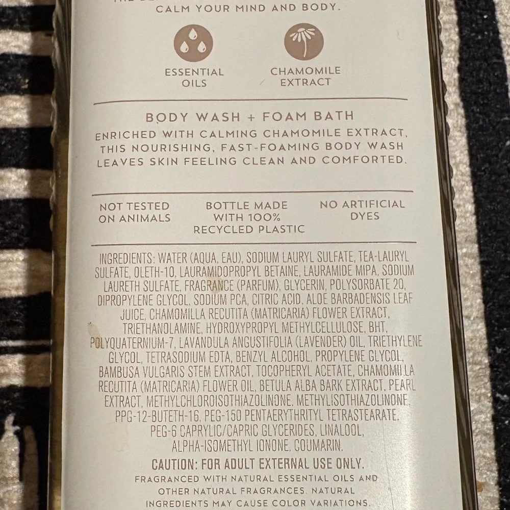 Bath & Body Works Aromatherapy Lavender Chamomile Body Wash